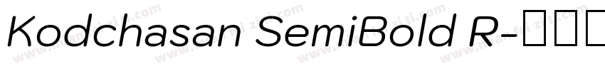 Kodchasan SemiBold R字体转换
